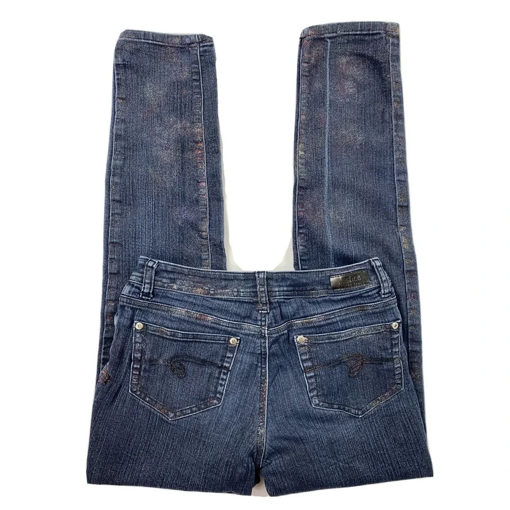 Justice Premium Girls Teens Size 14 Sparkling Simply Low Super Skinny Jeans